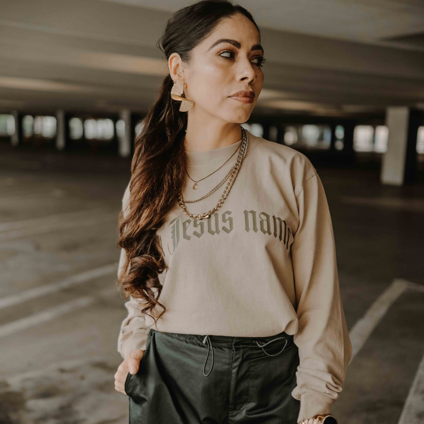 In Jesus Name Long Sleeve