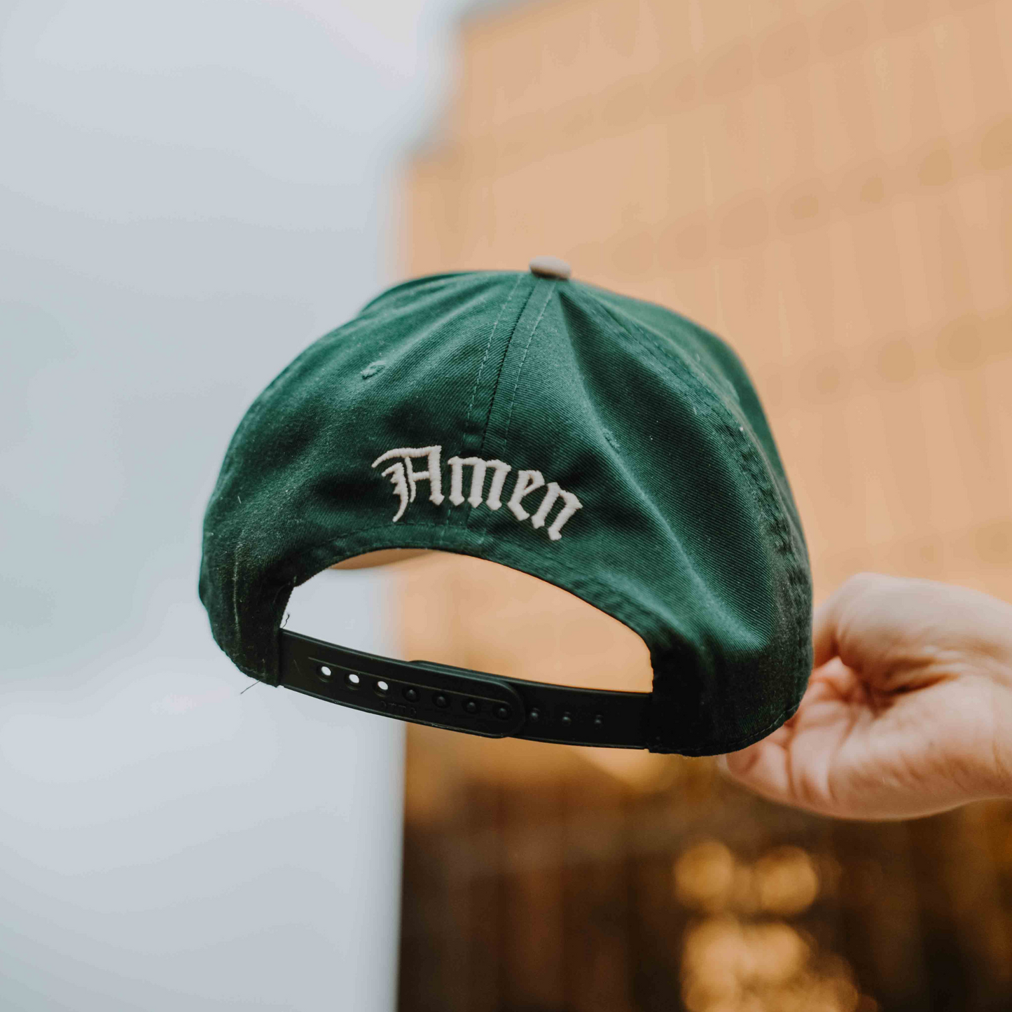 In Jesus Name Hat DARK GREEN & KHAKI